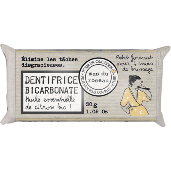 Dentifrice solide au Bicarbonate – Élimine les tâches disgracieuses