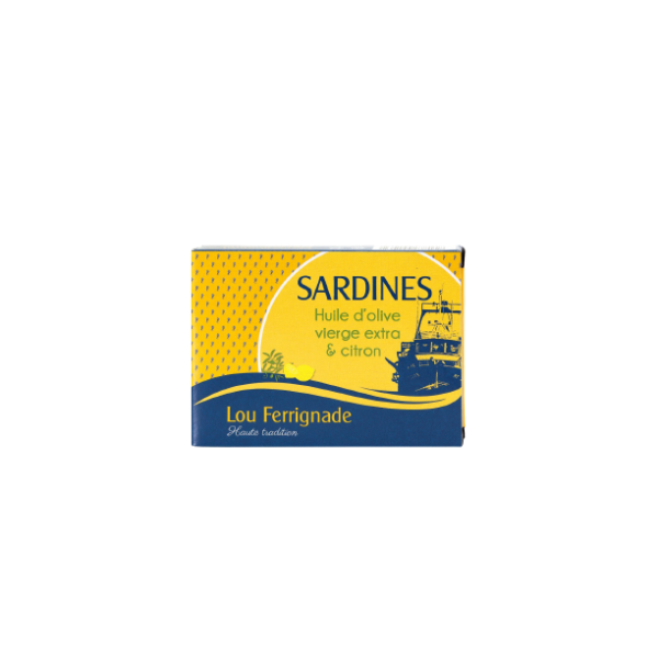 SARDINES À L'HUILE DE TOURNESOL - LOU FERRIGNADE - 115 G