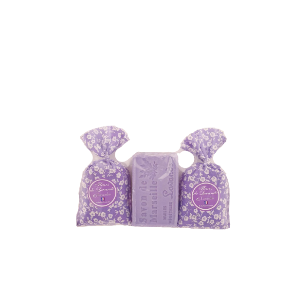 Ballotin Lavande (2 sachets, 1 savon) - Abrial