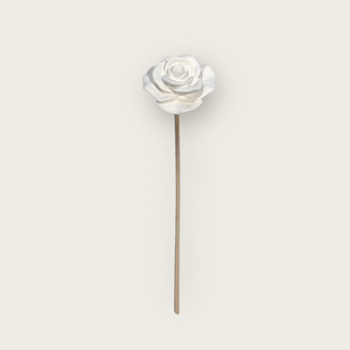 TIGE EN ROTIN + ROSE